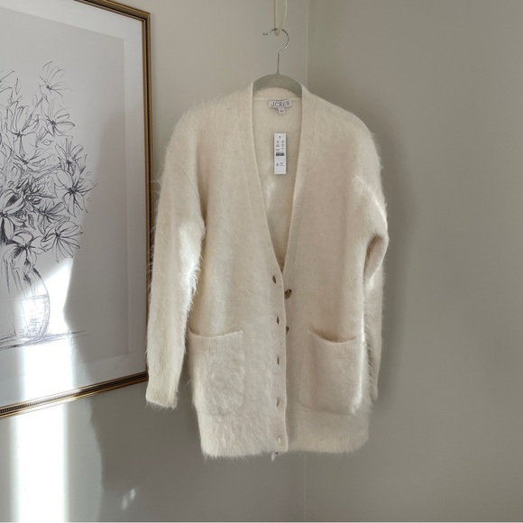 J. Crew | Relaxed V-neck cardigan sweater in Brushed Yarn NWT - Picture 7 of 9